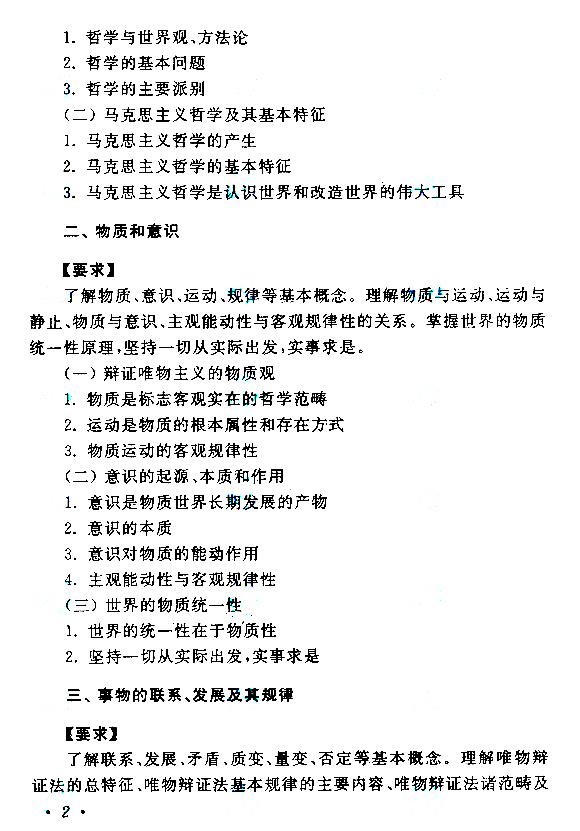 2018年成人高考專升本《政治》考試大綱